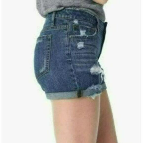 NWT MSRP $98 Joe's Jeans Rolled Hem Distressed Shorts Women's Size 31 - Picture 2 of 8